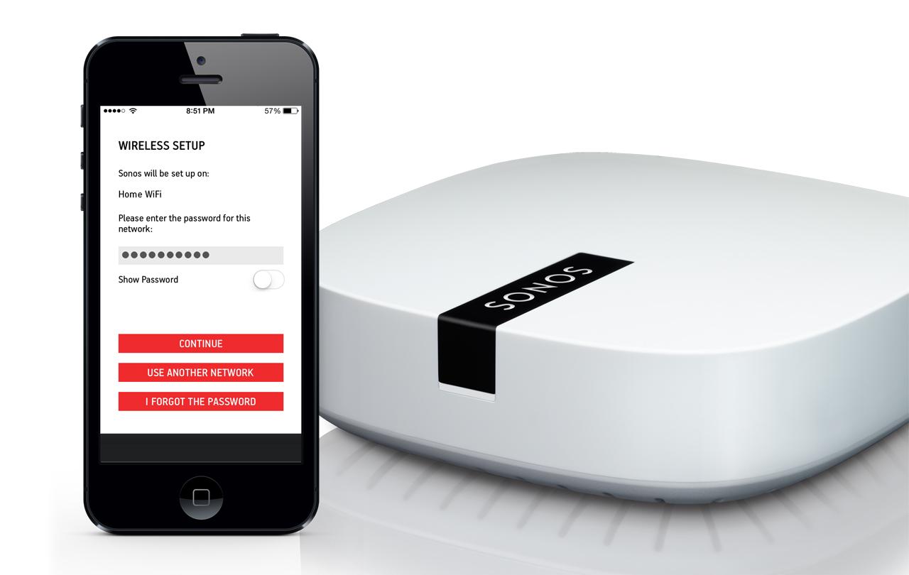 set up sonos new wifi