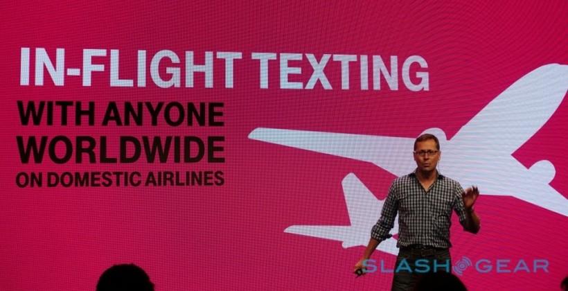 T Mobile Announces Free Wifi Texting On A Plane Slashgear T Mobile Announces Free Wifi Texting On