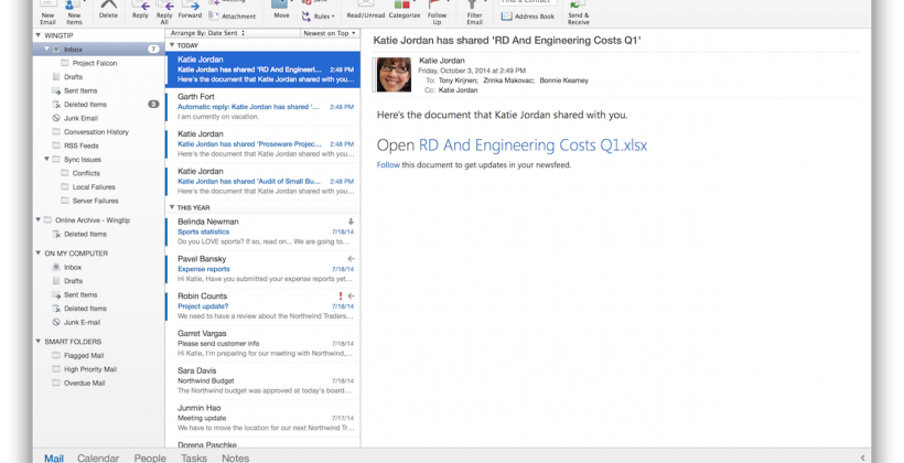 Outlook for Mac is here (but there’s a catch)