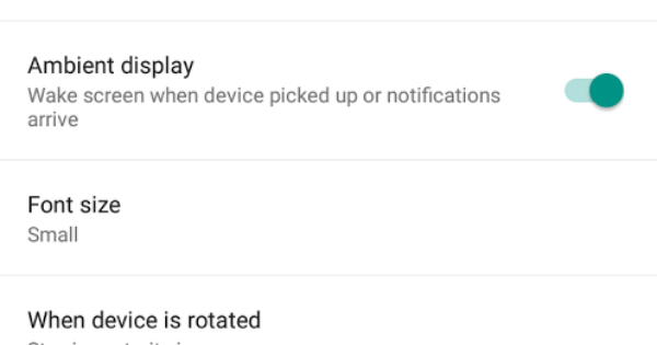 Android Lollipop seen with Moto X “Active Display” feature