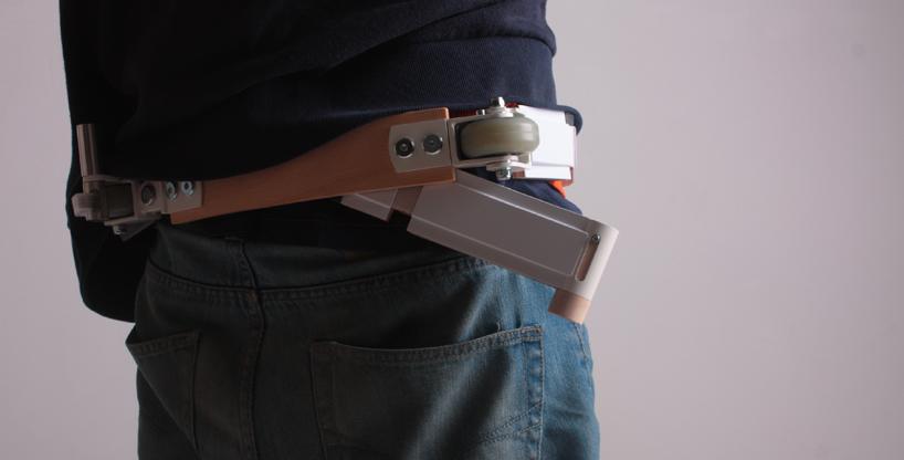 Wearable scooter doubles as a belt