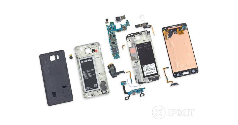 iFixit teardown shows the Galaxy Alpha to be a tiny monster