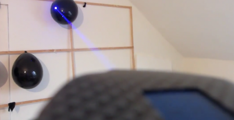 This watch has a real laser inside — a REAL laser!