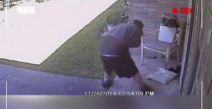 Man tracks down stolen package through Facebook, surveillance footage