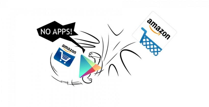 Amazon app kicked from Google Play