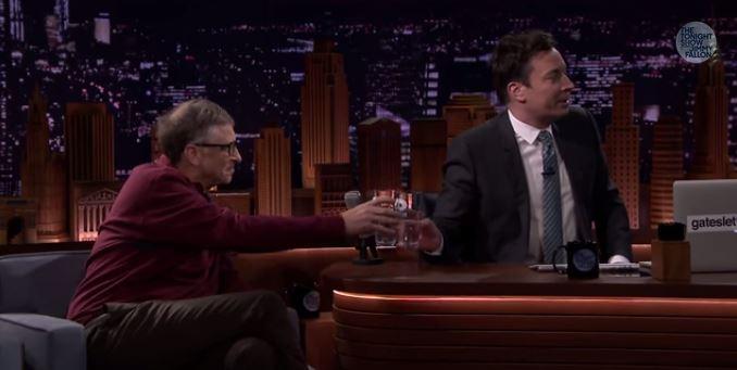 Tricksy Bill Gates gets Jimmy Fallon to drink poo-derived water