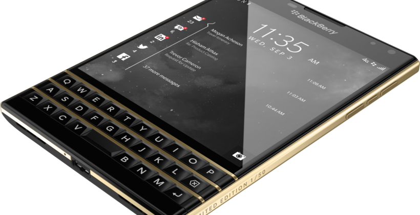 BlackBerry’s gold Passport sells out in short order