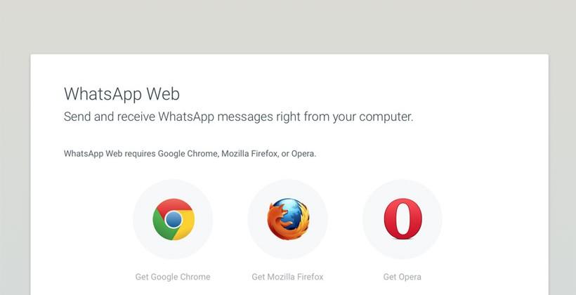 WhatsApp Web gains support for new browsers