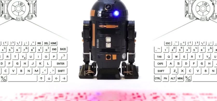 Star Wars virtual keyboard taps R2-Q5