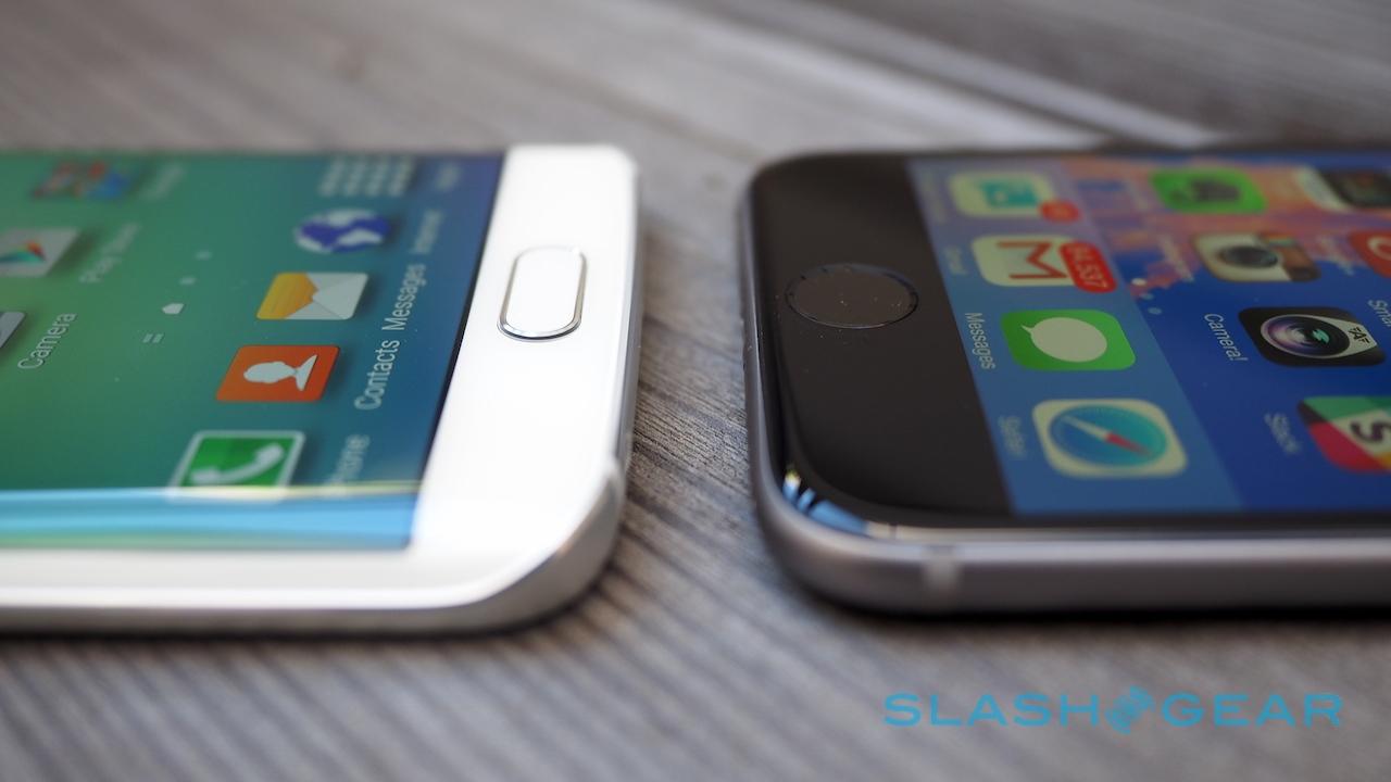 Samsung Galaxy S6 edge fingerprint vs iPhone 6 Touch ID
