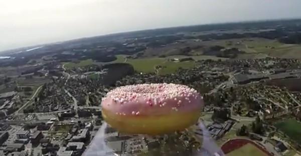 Video: Two Swedes launch donut into space (don’t ask why)