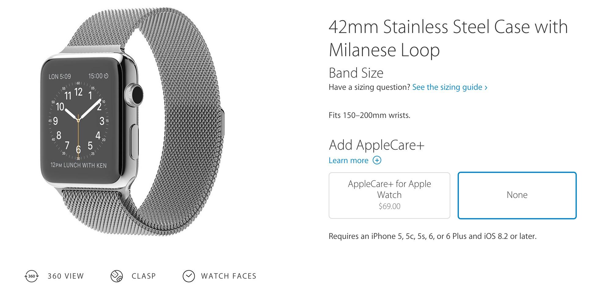 apple watch only plan
