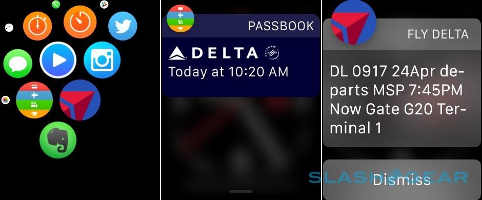 Apple Watch Delta app