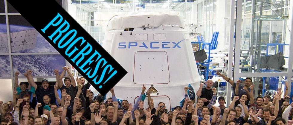 SpaceX launch succeeds: even a crash is progress