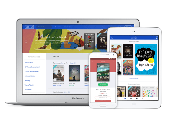 Oyster launches eBook store to take you beyond subscriptions