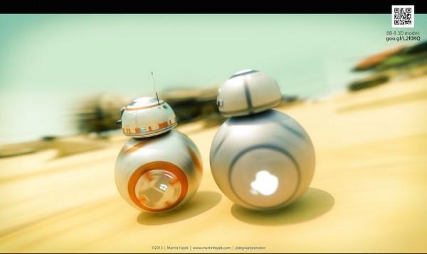 Star Wars' BB-8 droid if it were designed by Apple