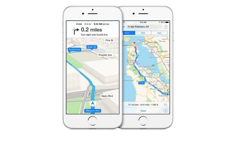 apple maps tomtom