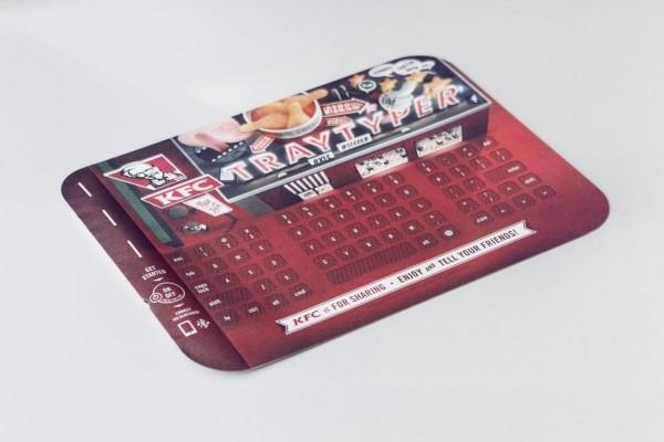 KFC had a food tray that was also a Bluetooth keyboard