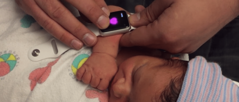 Apple Watch used to share baby’s heartbeat
