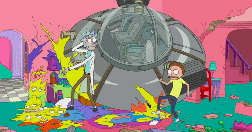The Simpsons Couch Gag Has Rick And Morty Crash In Slashgear