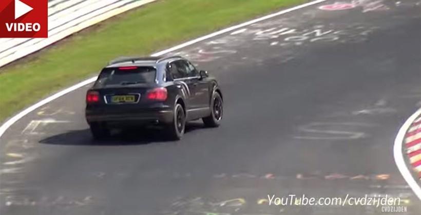 Bentley Bentayga SUV spied testing on Nurburgring