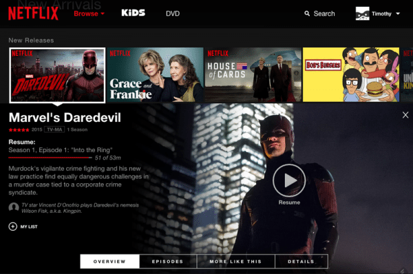 Netflix testing new interface design, dropping the annoying carousel