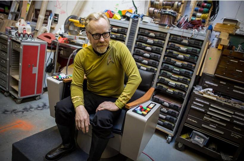Adam Savage builds a functional Star Trek captain's chair SlashGear