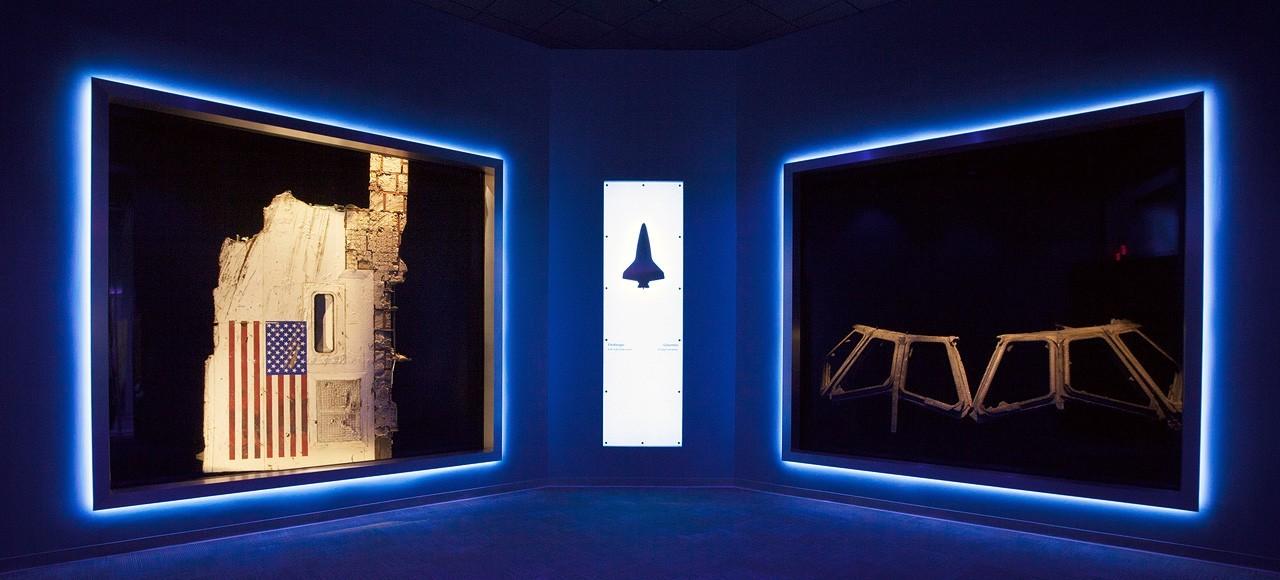 NASA puts never-before-seen Challenger, Columbia shuttle wreckage on display