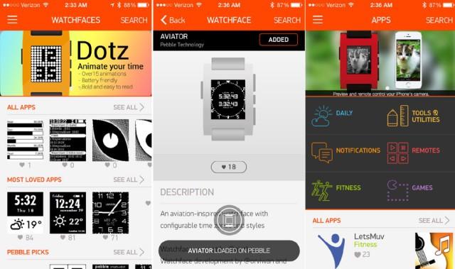 pebble time ios