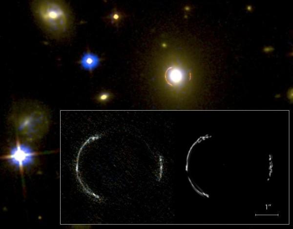 Einstein Ring Holds Gargantuan Galaxy At The Edge Of The Universe Slashgear