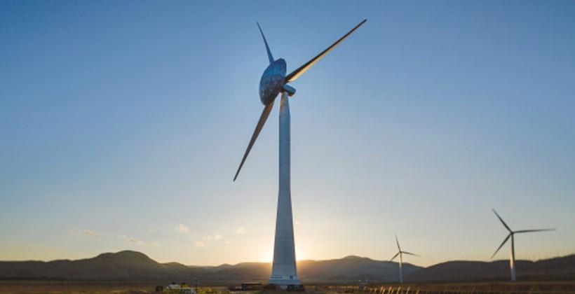 GE’s ecoROTR wind turbine has a dome for increased efficiency