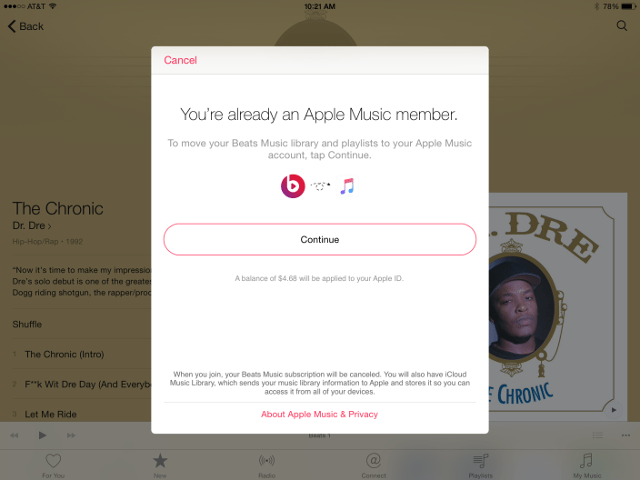 free apple music with beats