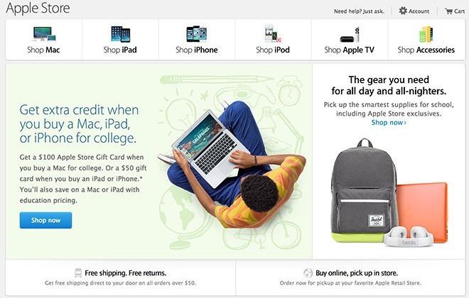 apple promotion back to school