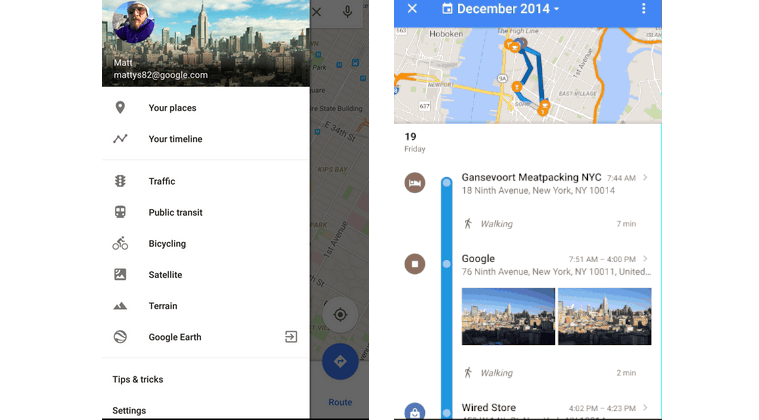 Google Maps’ new ‘Your Timeline’ explores your past travels