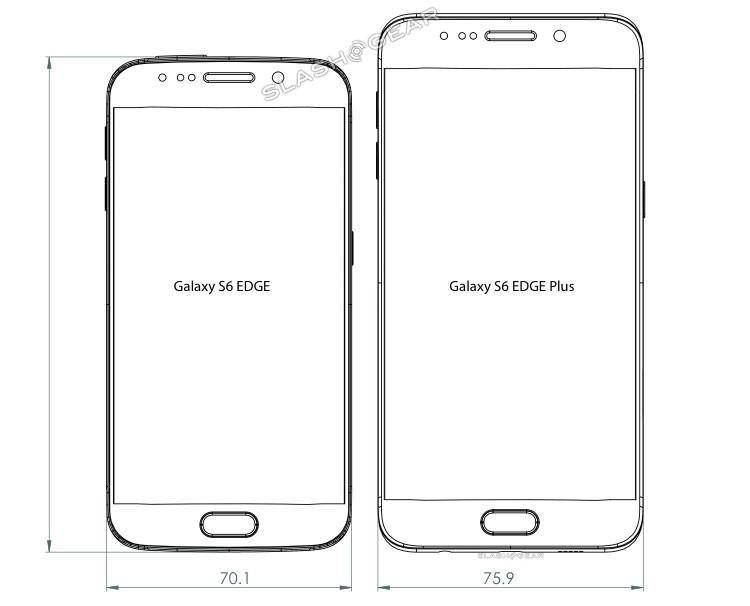 damp zoom påske Galaxy S6 Edge Plus specs appear in release diagrams - SlashGear