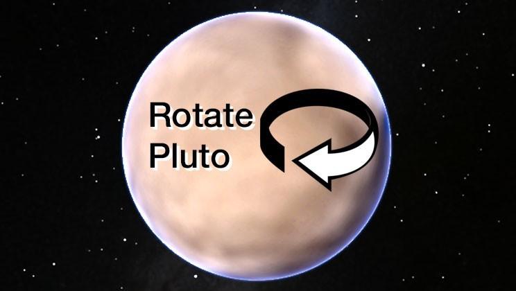 We can now watch Pluto rotate in space