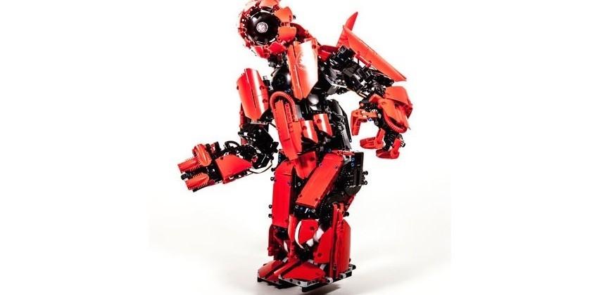 red lego robot