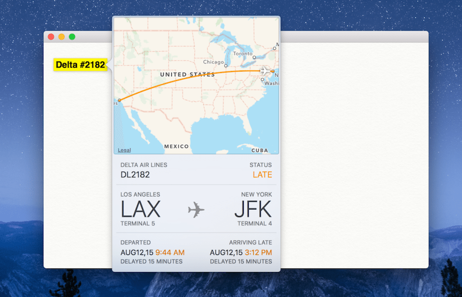 iOS 9, OS X El Capitan to feature native flight tracking