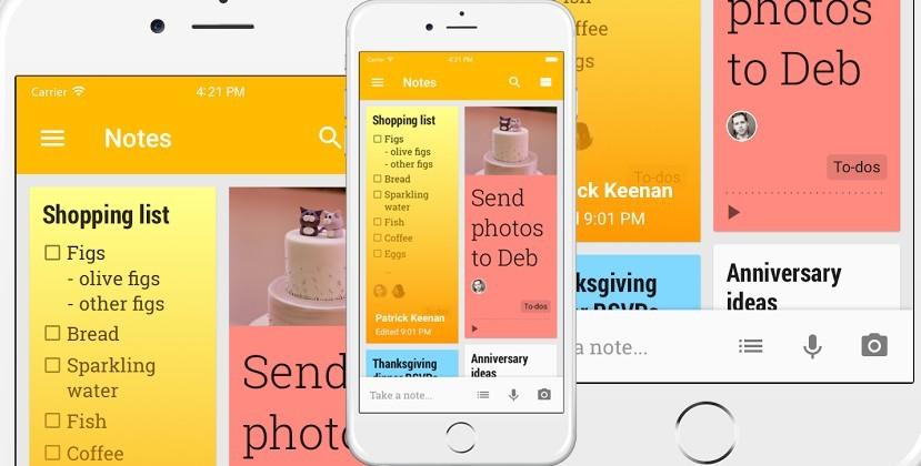Google Keep released to iPhone