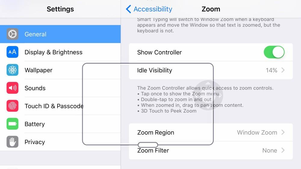 iPhone 6s has a zoom with 3D touch feature