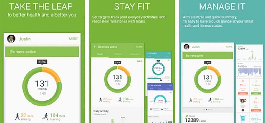 samsung gear health app
