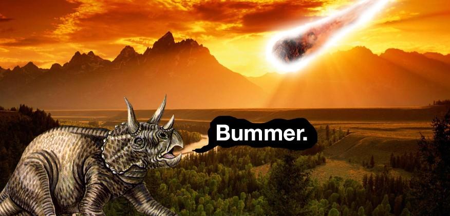 dinosaurs die