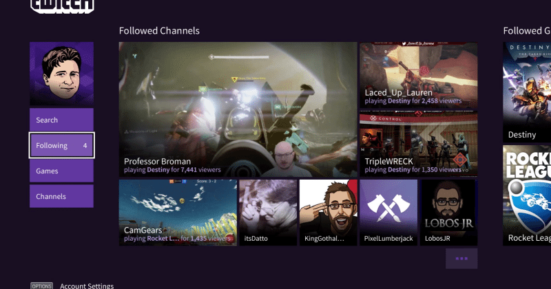 The PS4 finally has an official Twitch app