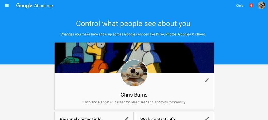 Google AboutMe is your info placard for the public