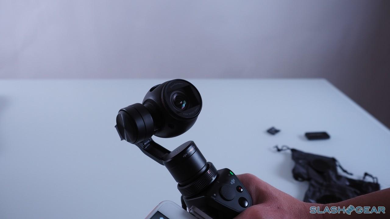 DJI Osmo with mic and phone attached