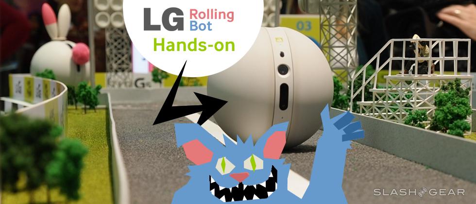 LG Rolling Bot hands-on: for talking to your cats
