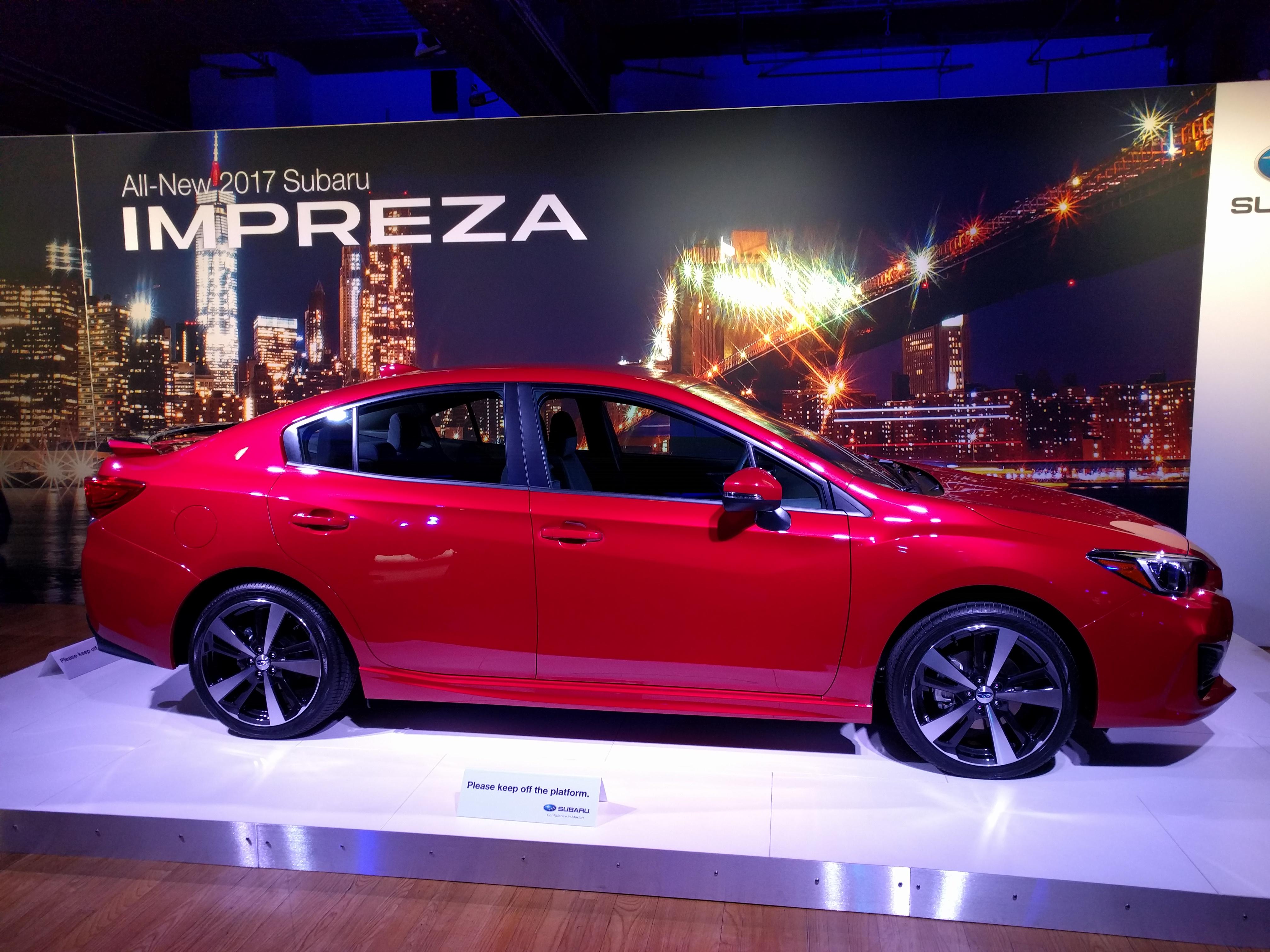 2017 Subaru Impreza Debuts Ahead Of 2016 New York Auto Show Slashgear 2017 Subaru Impreza Debuts Ahead Of 2016 New York Auto Show
