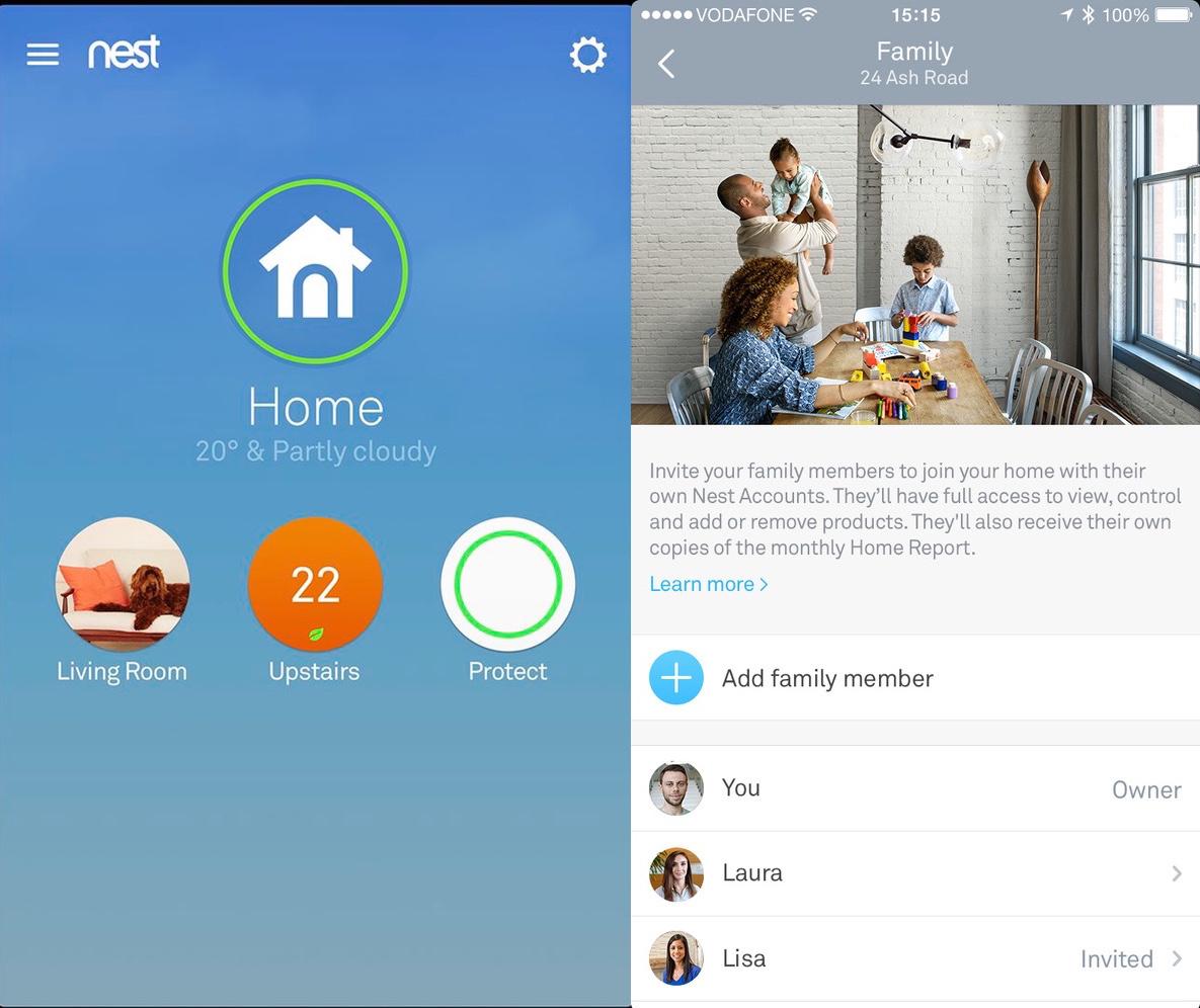 Nest products get family accounts and better home or away detection