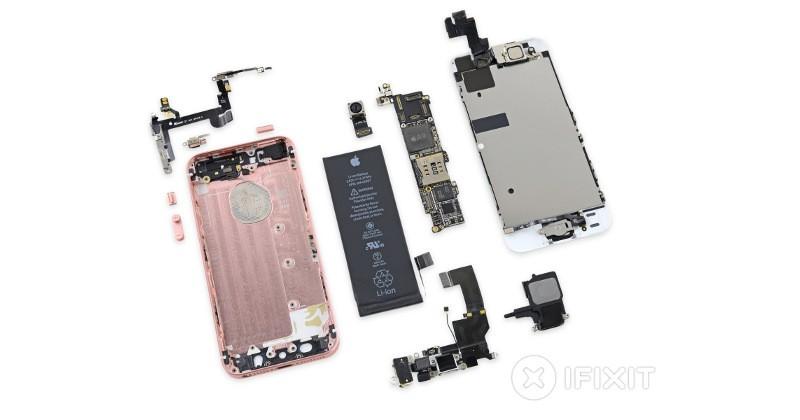 iPhone SE iFixit teardown: many interchangeable parts with iPhone 5s
