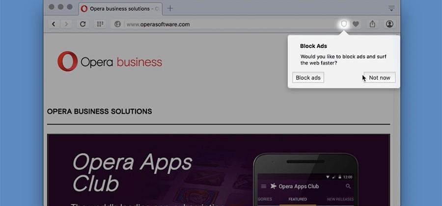 Opera announces faster native ad-blocking